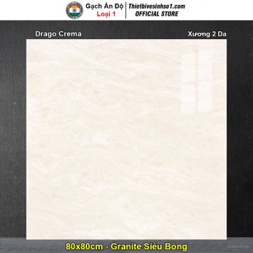 Gạch 80x80 Ấn Độ Drago Crema