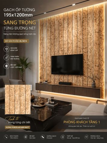 Gạch Giả Gỗ 20x120 Ấn Độ HL 5013