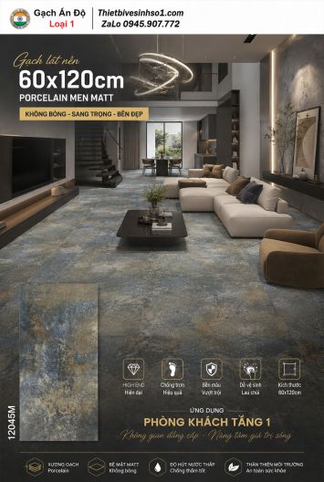 Gạch 60x120 Ấn Độ 12045M