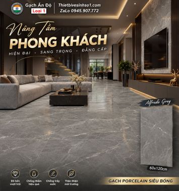 Gạch 60x120 Ấn Độ Alfredo Grey