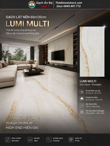 Gạch 60x120 Ấn Độ Lumi Multi