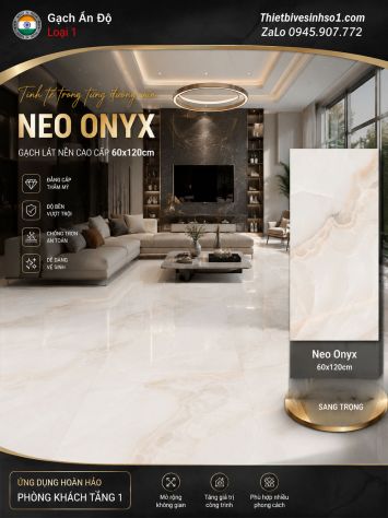 Gạch 60x120 Ấn Độ Neo Onyx