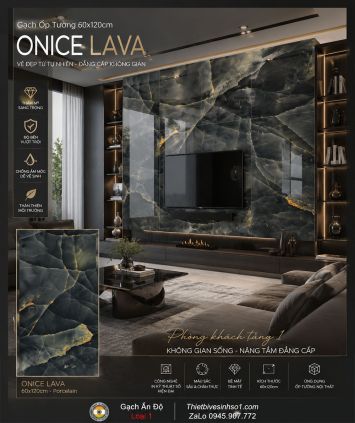 Gạch 60x120 Ấn Độ Onice Lava