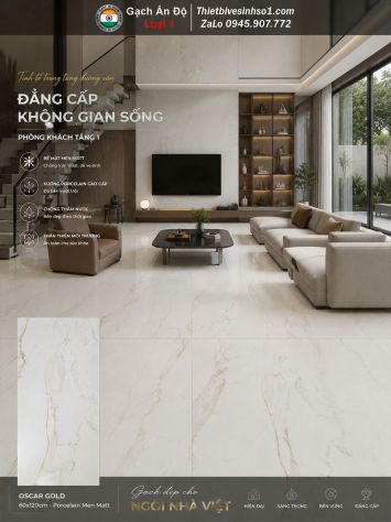 Gạch 60x120 Ấn Độ Oscar Gold