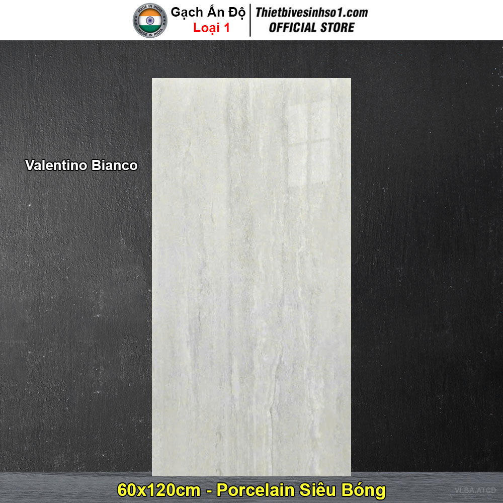 Gạch 60x120 Ấn Độ Valentino Bianco