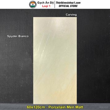 Gạch 60x120 Ấn Độ Spyder Bianco