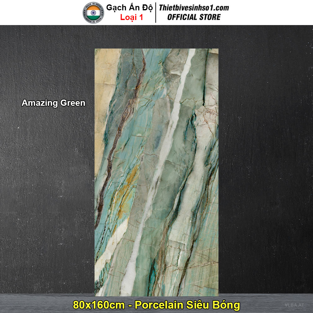 Gạch 80x160 Ấn Độ Amazing Green