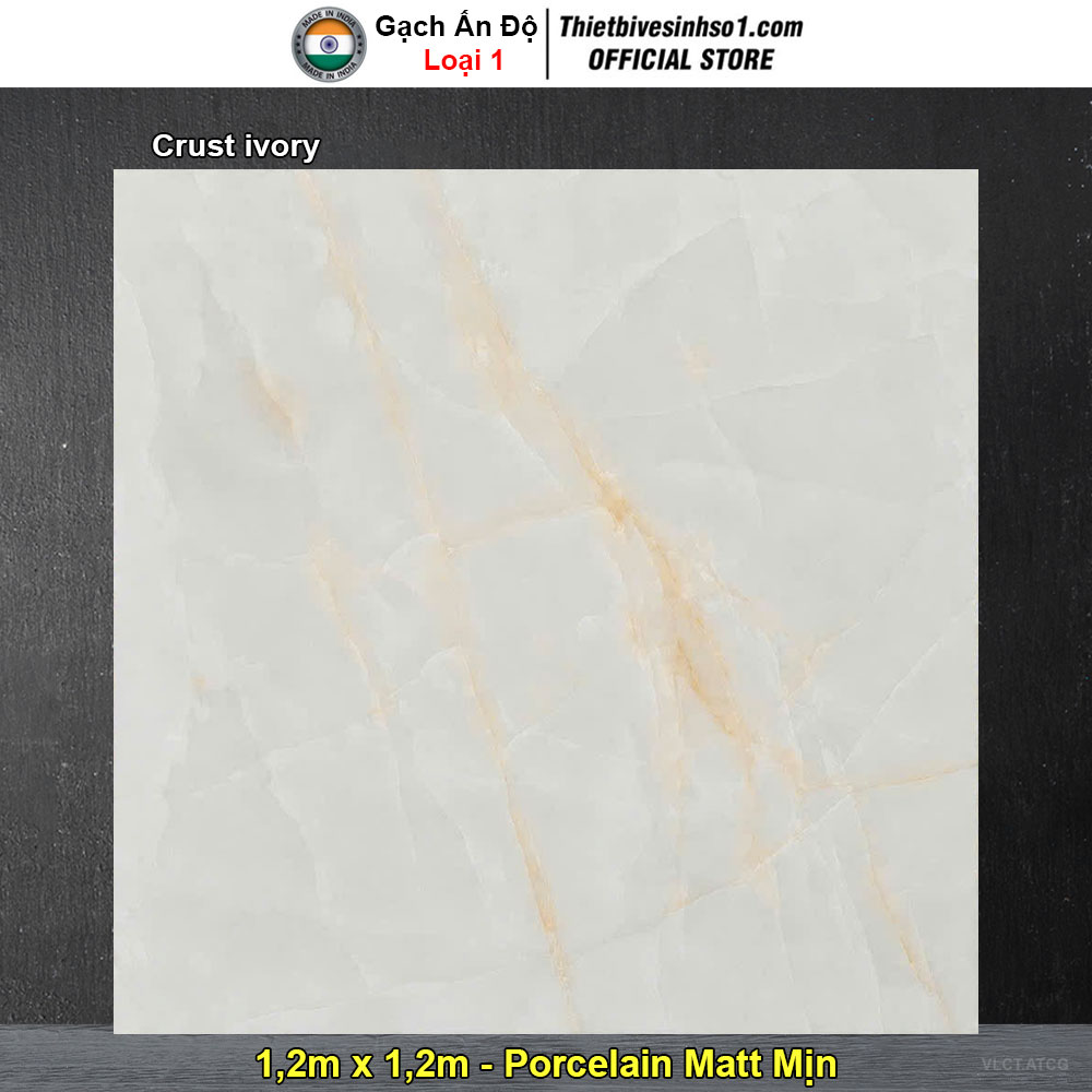 Gạch 1,2m x 1,2m Ấn Độ Crust ivory