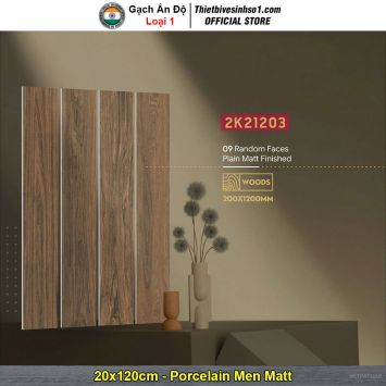 Gạch Giả Gỗ 20x120 Ấn Độ 2K21203