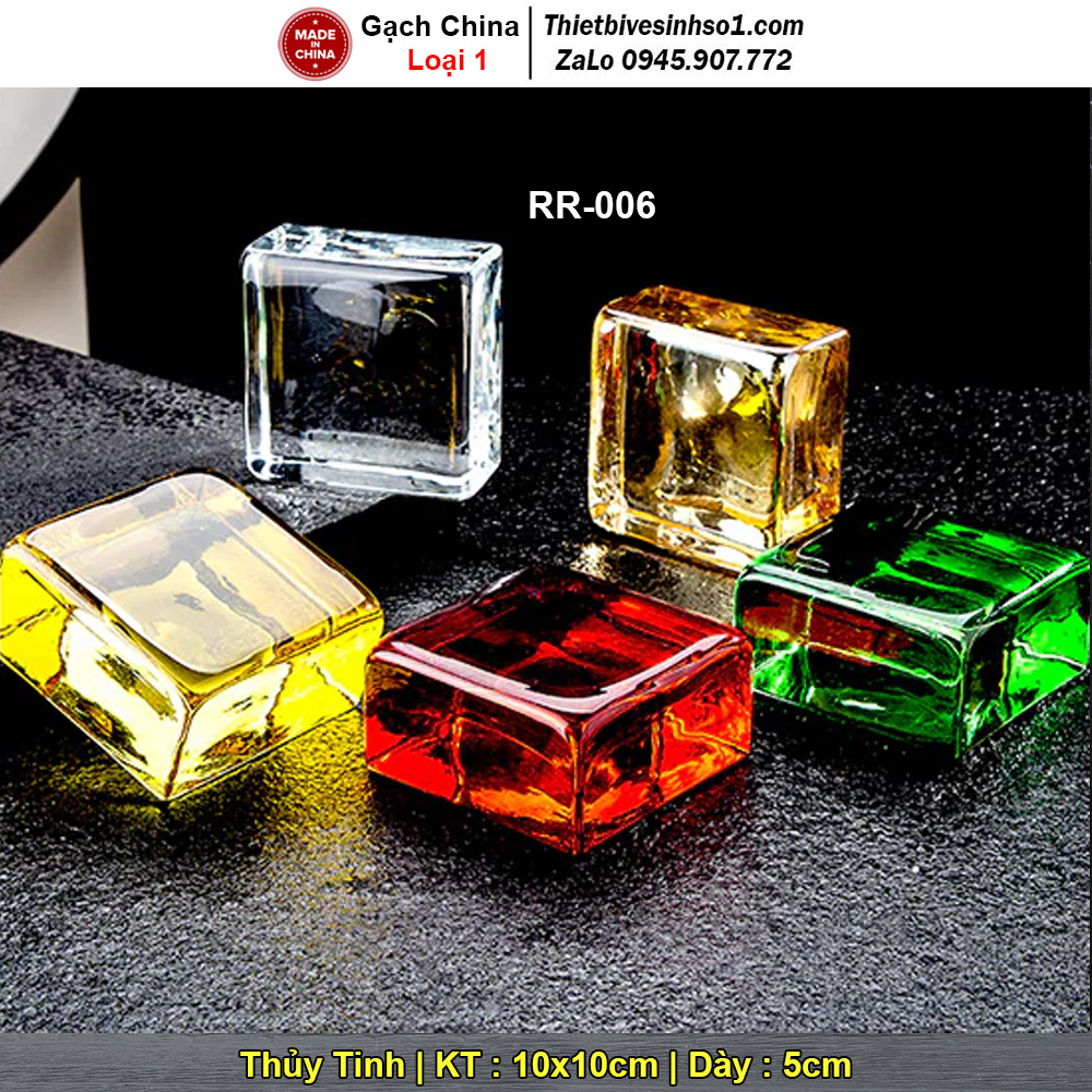 Gạch Kính Đặc Màu 10x10 RR-006 Gạch Kính Đặc Màu 10x10 RR-006