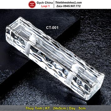 Gạch Kính Đặc Đục Lỗ 5x24 CT-001