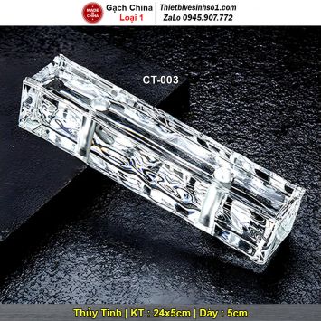 Gạch Kính Đặc Đục Lỗ 5x24 CT-003