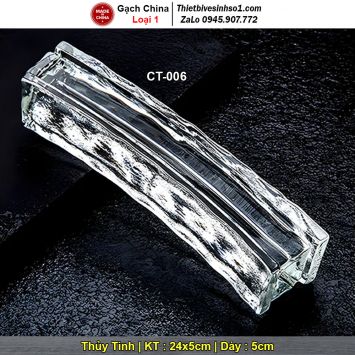 Gạch Kính Đặc Đục Lỗ 5x24 CT-006