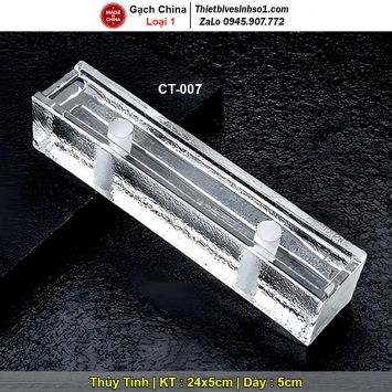 Gạch Kính Đặc Đục Lỗ 5x24 CT-007