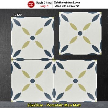 Gạch Bông Men 20x20 Trung Quốc F2120