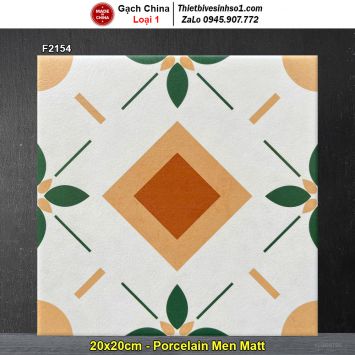 Gạch Bông Men 20x20 Trung Quốc F2154