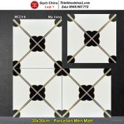 Gạch Bông Men 30x30 Trung Quốc M3314 Mạ Vàng