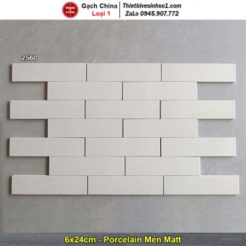 Gạch Thẻ 6x24 Giả Cổ Trang Trí 2560