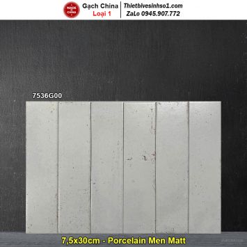 Gạch Thẻ 7,5x30 Giả Cổ Trang Trí Trung Quốc 7536G00