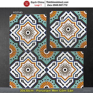 Gạch Bông 30x30 Trung Quốc H32143