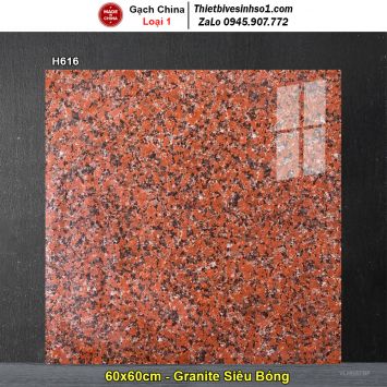 Gạch 60x60 Trung Quốc H616 Đỏ Hoa Cương Đậm
