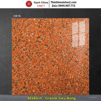 Gạch 80x80 Trung Quốc D816 Đỏ Hoa Cương