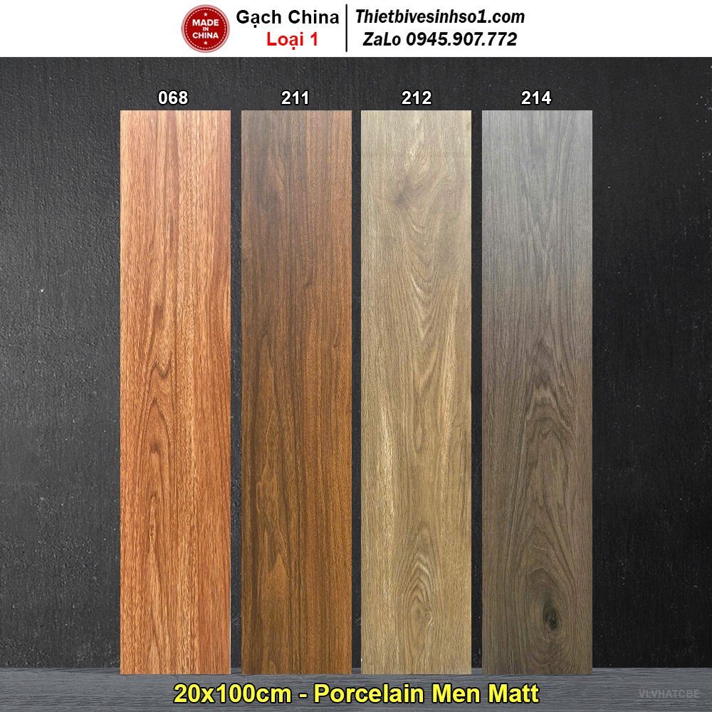 Gạch Giả Gỗ 20x100 Trung Quốc 068-211-212-214