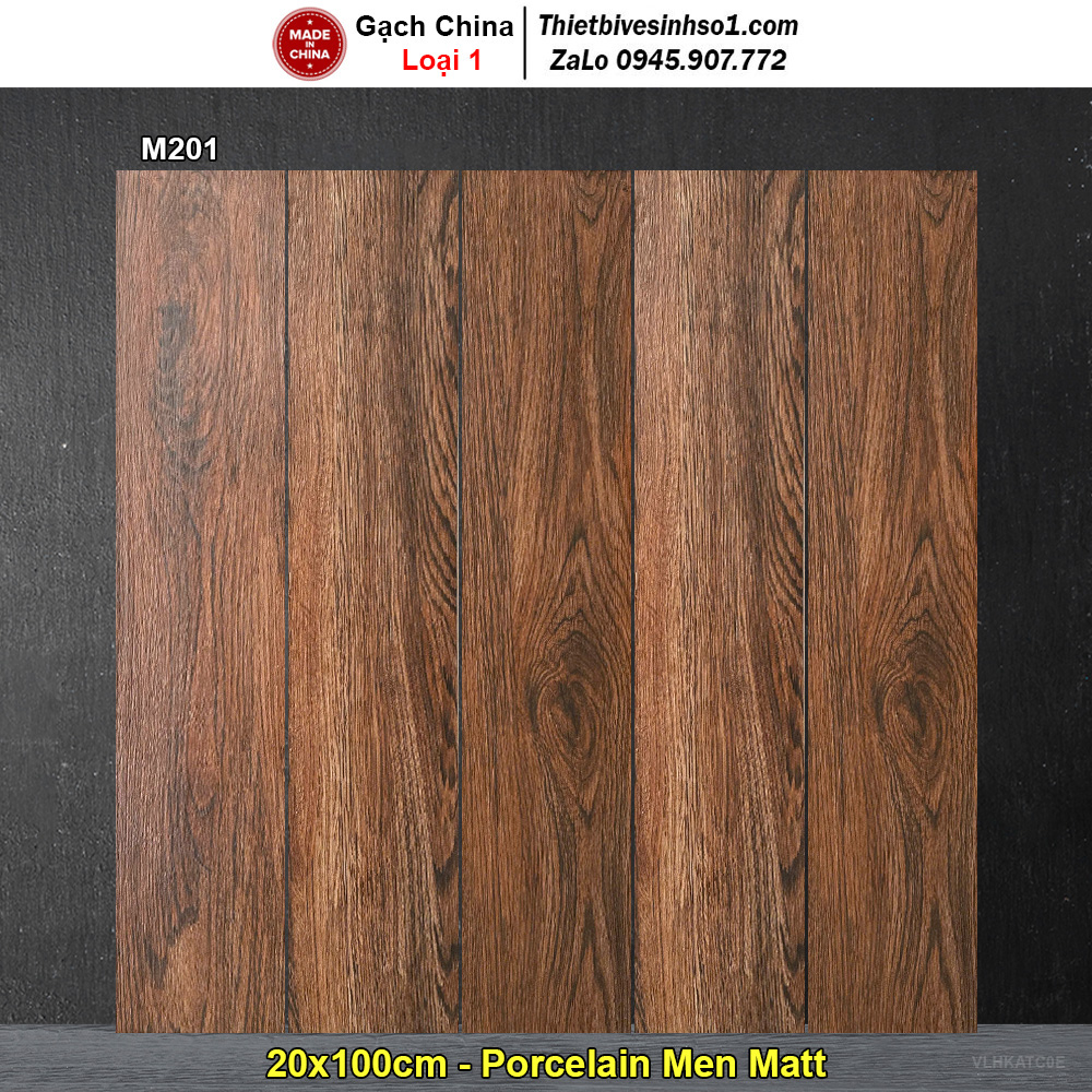 Gạch Giả Gỗ 20x100 Trung Quốc M201