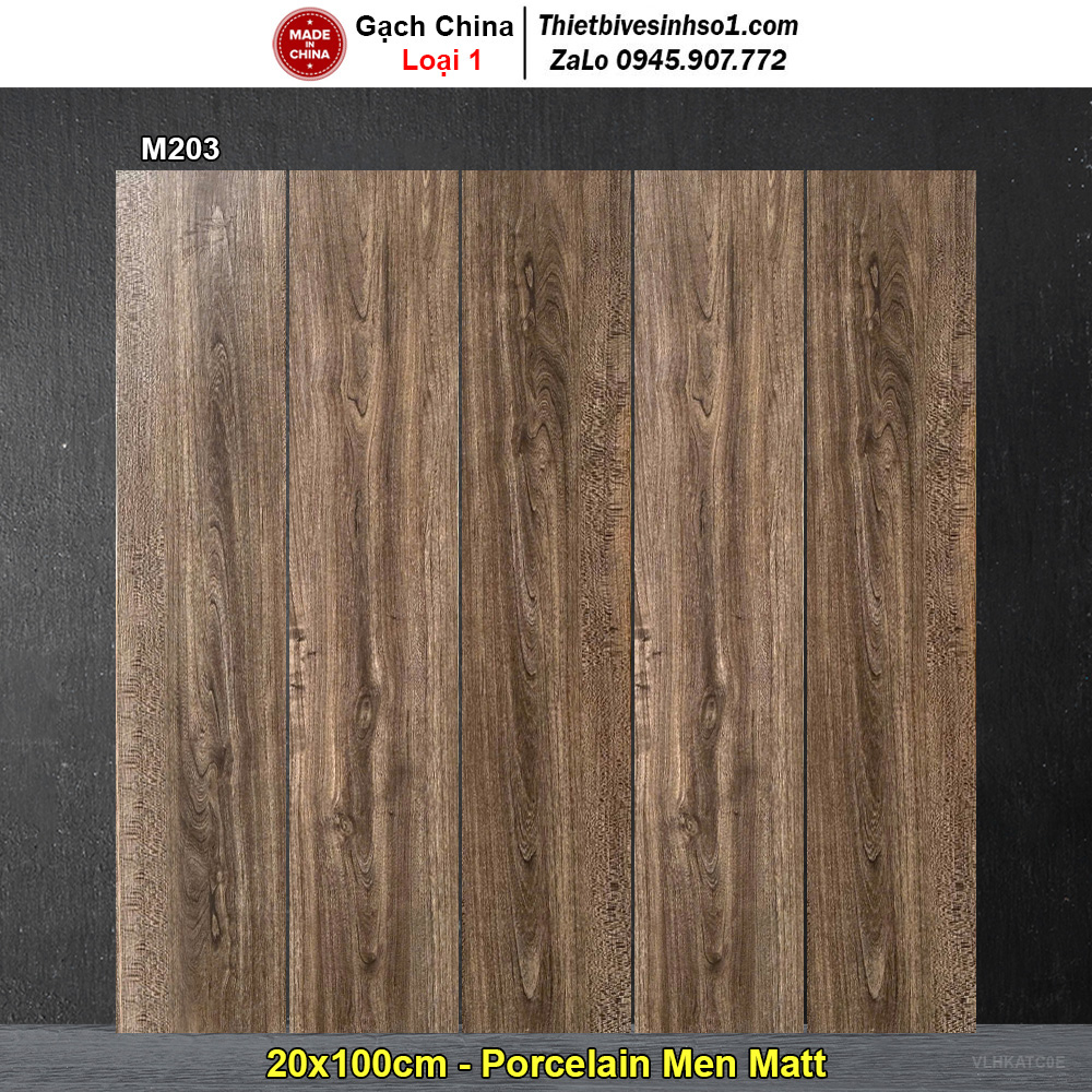 Gạch Giả Gỗ 20x100 Trung Quốc M203