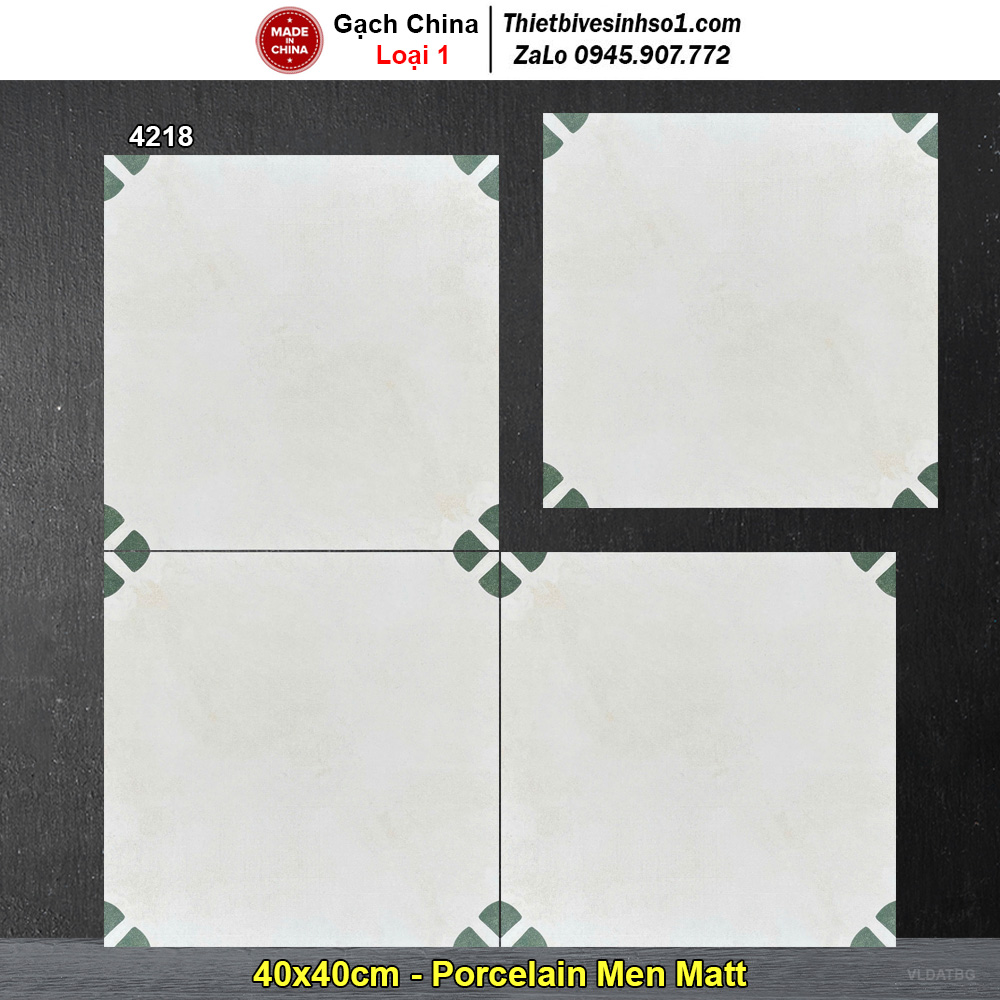 Gạch Bông Men 40x40 Trung Quốc 4218