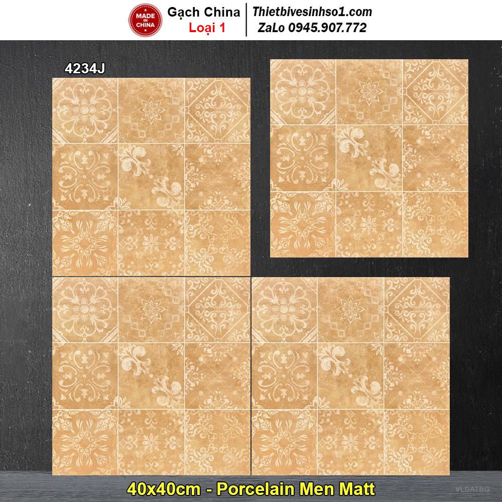 Gạch Bông Men 40x40 Trung Quốc 4234J
