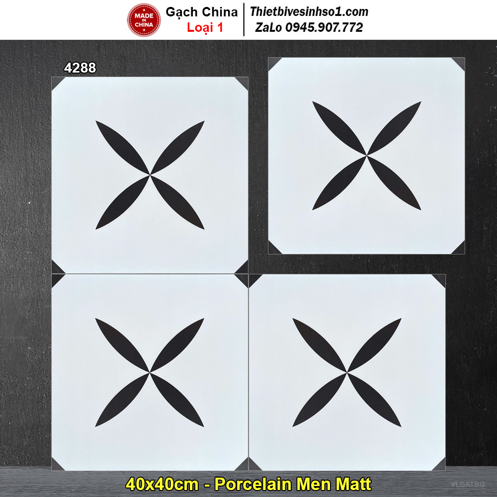 Gạch Bông Men 40x40 Trung Quốc 4288
