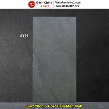 Gạch 60x120 Trung Quốc SY36 Vân Ghi Xám