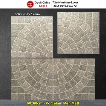 Gạch 60x60 Trung Quốc 6663 Lát Sân