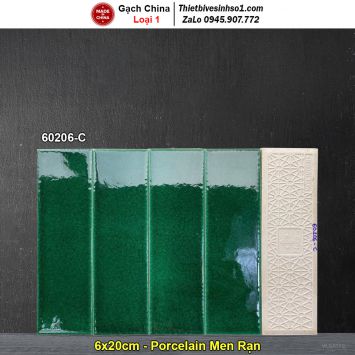Gạch Thẻ 6x20 Men Rạn 60206-C