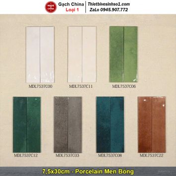 Gạch Thẻ 7,5x30 Trang Trí Trung Quốc