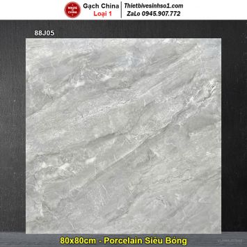 Gạch 80x80 Trung Quốc 88J05 Vân Ghi Xám