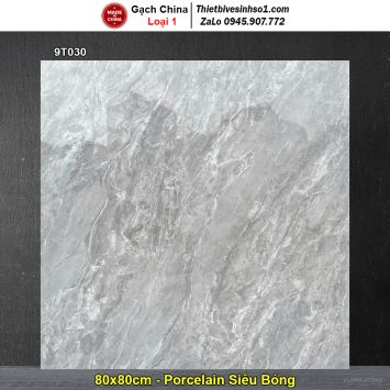 Gạch 80x80 Trung Quốc 9T030 Vân Ghi Xám