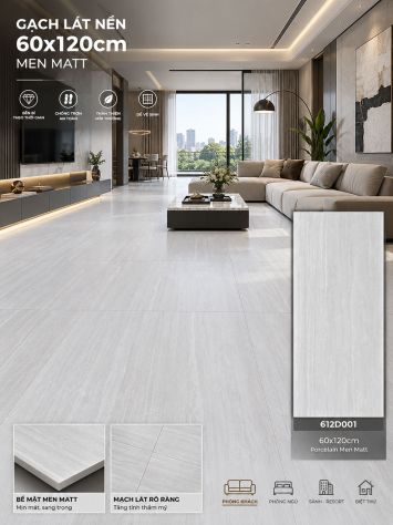 Gạch 60x120 Trung Quốc 612D001 Sọc Dưa