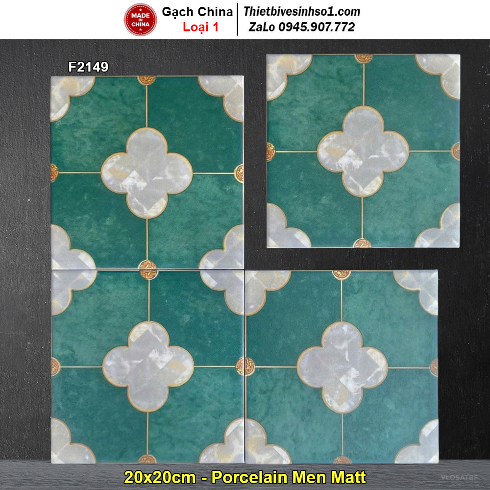 Gạch Bông Men 20x20 Trung Quốc F2149