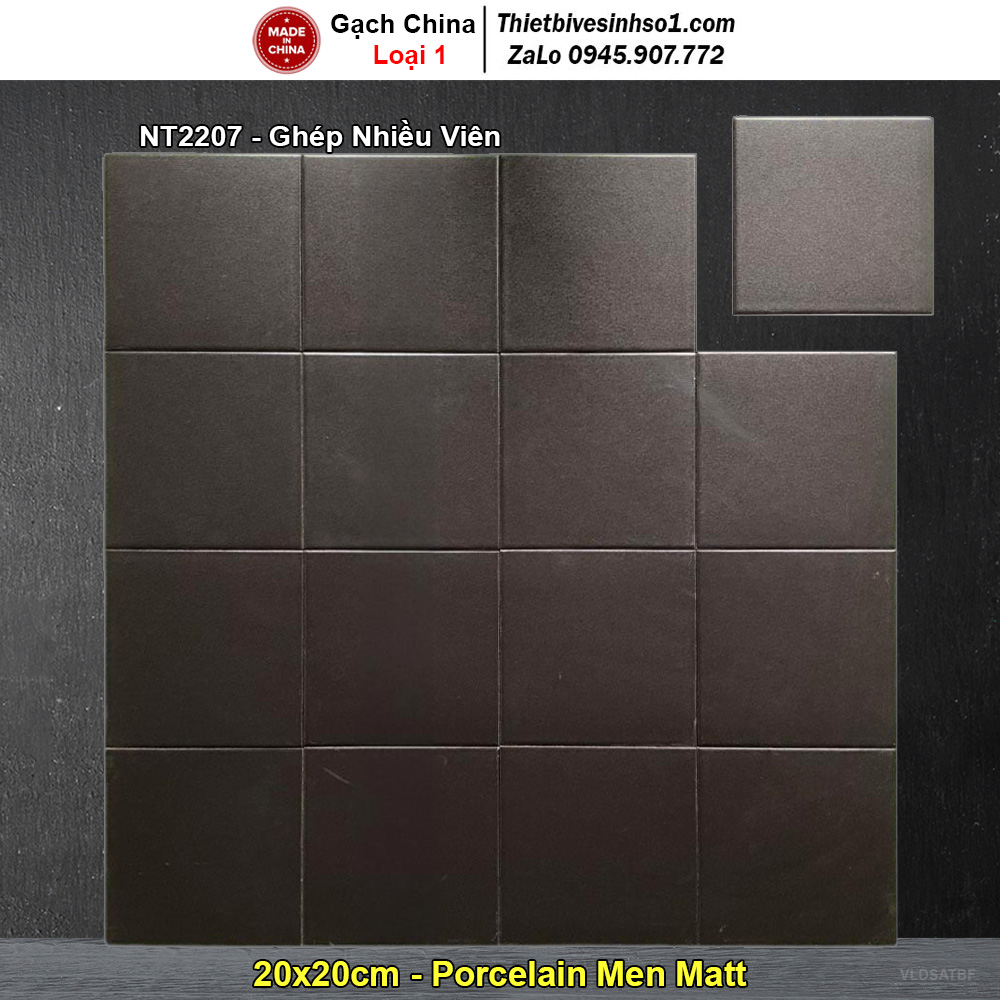 Gạch Bông Men 20x20 Trung Quốc NT2207