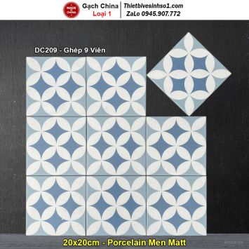 Gạch Bông Men 20x20 Trung Quốc DC209