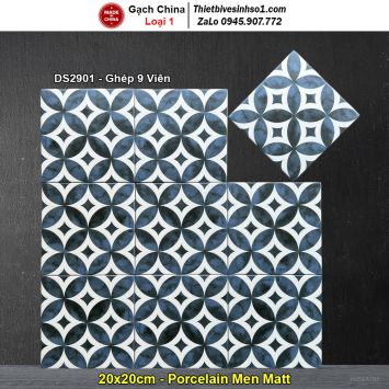 Gạch Bông Men 20x20 Trung Quốc DS2901