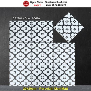 Gạch Bông Men 20x20 Trung Quốc DS2904