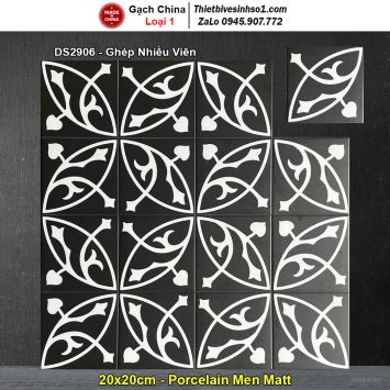 Gạch Bông Men 20x20 Trung Quốc DS2906