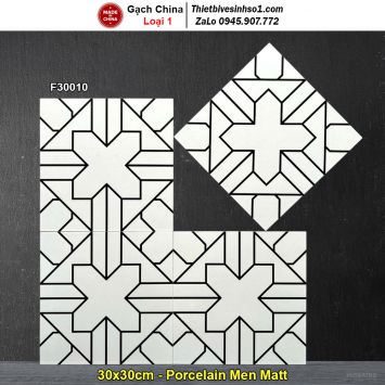 Gạch Bông Men 30x30 Trung Quốc F30010