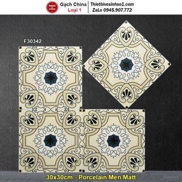 Gạch Bông Men 30x30 Trung Quốc F30342