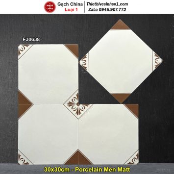 Gạch Bông Men 30x30 Trung Quốc F30638