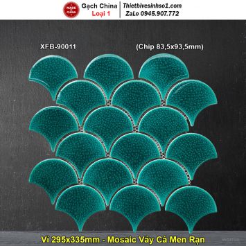 Gạch Mosaic Gốm Vảy Cá XFB-90011