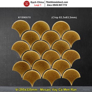 Gạch Mosaic Gốm Vảy Cá XFB90070